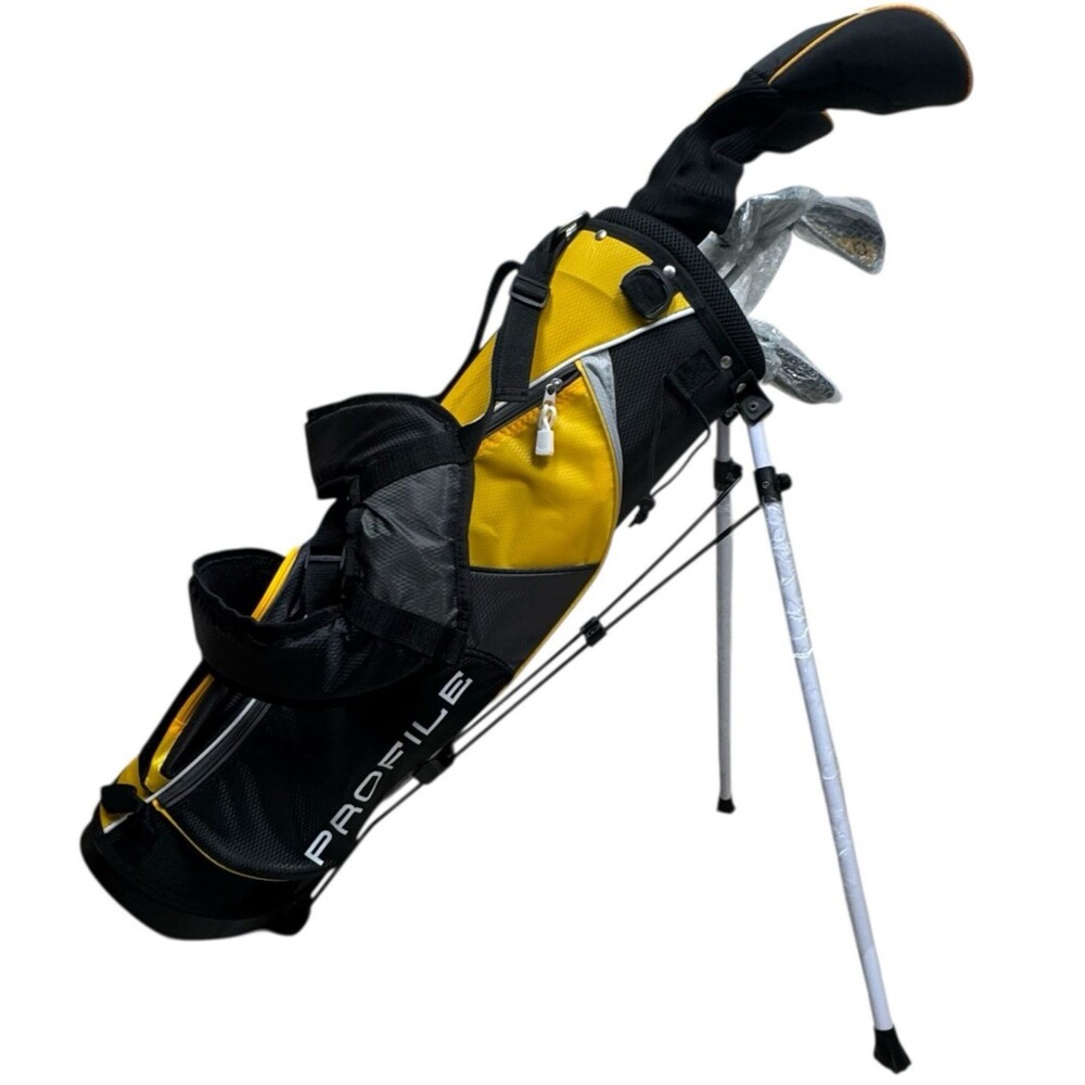 Wilson Golf Profile SGI Junior Medium Ages 8-11 Left Complete Set Bag Yellow New